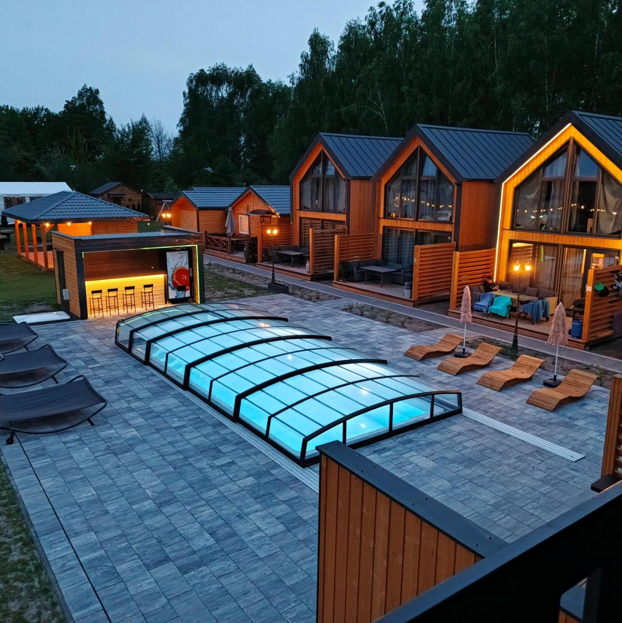 Grabska Osada Apartamenty - 100M Od Suntago Park-Domki Ogrzewane Caloroczne Mszczonów Exterior foto